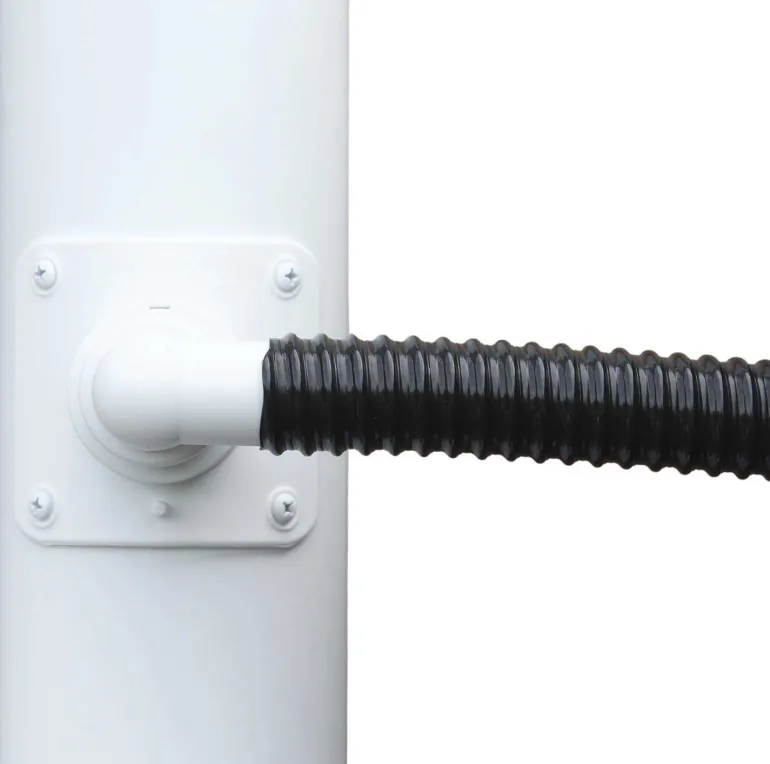Collecteur d'eau blanc pour gouttière circulaire (Pour descente circulaire 100 mm)