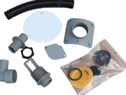 Collecteur d'eau gris pour gouttière circulaire (Pour descente circulaire 80 mm)