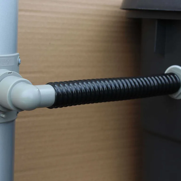 Collecteur d'eau gris pour gouttière circulaire (Pour descente circulaire 80 mm)
