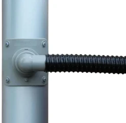 Collecteur d'eau gris pour gouttière circulaire (Pour descente circulaire 100 mm)