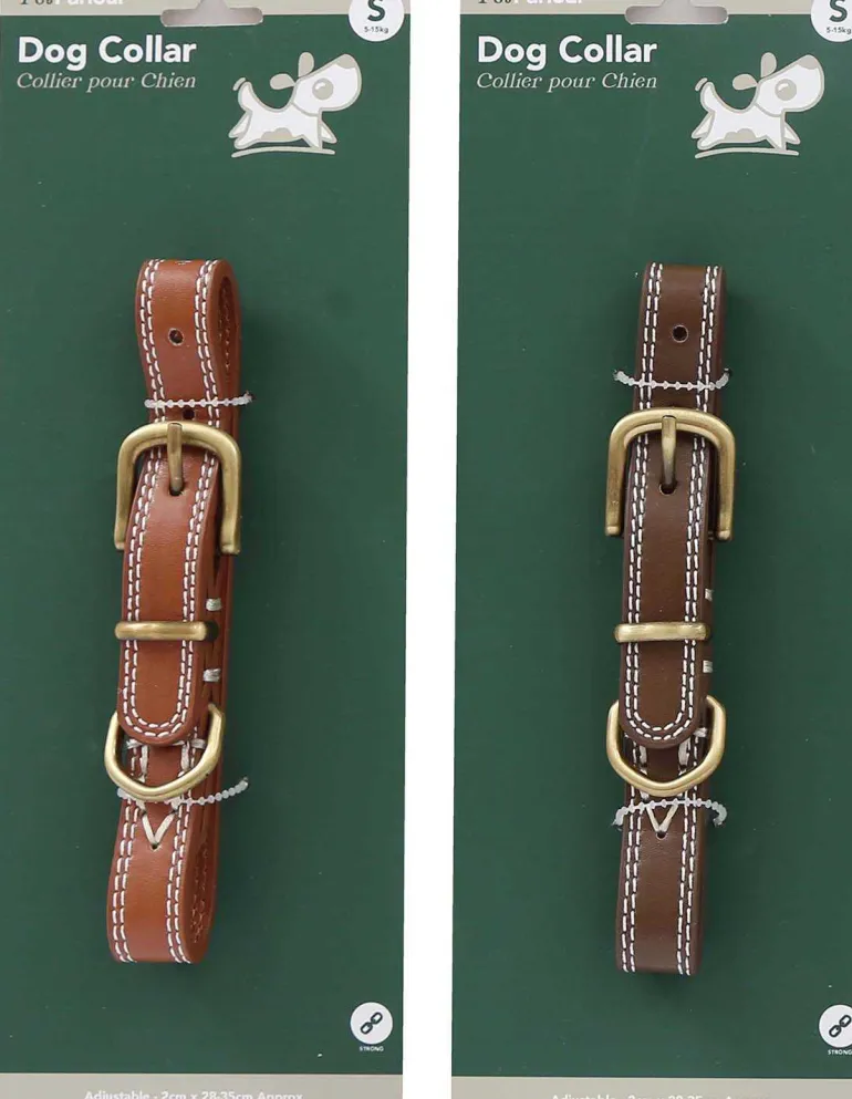 Collier en polyuréthane pour chien (Lot de 2) (S - 35 cm)