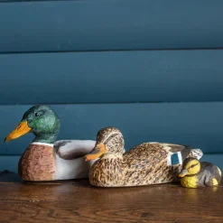 Colvert en bois sculpté à la main 24 x 8 x 12 cm