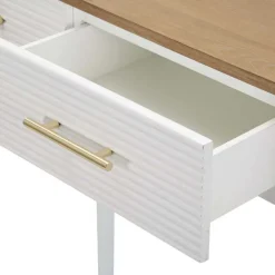 Console en bois avec tiroirs Matera 107 x 37 x 80 cm