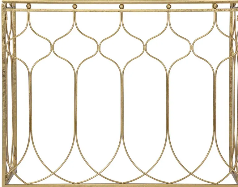 Console en métal doré Arab 96.5 x 41 x 78 cm