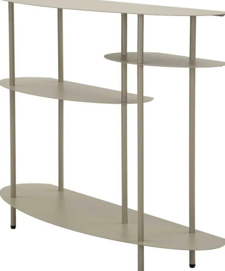 Console en métal Saturn 118 x 34 x 82 cm (Gris)
