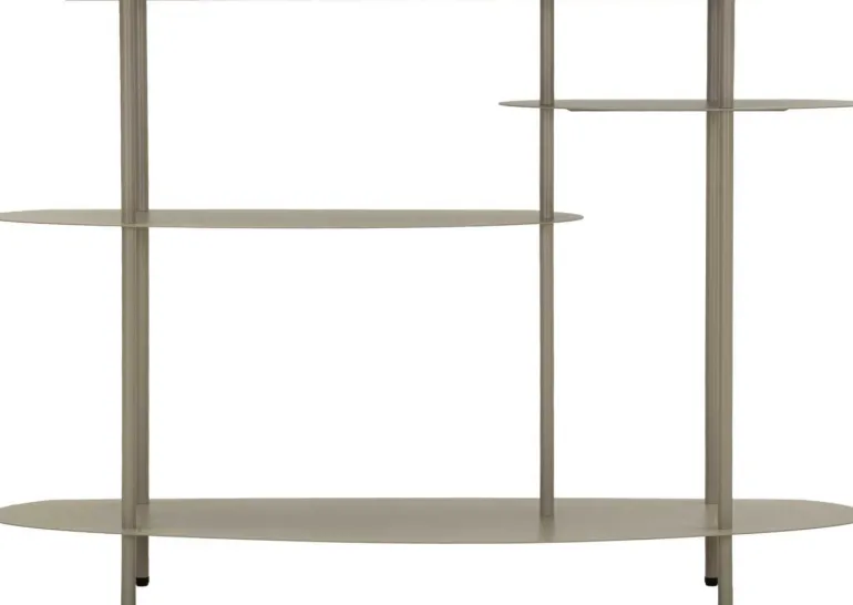 Console en métal Saturn 118 x 34 x 82 cm (Gris)