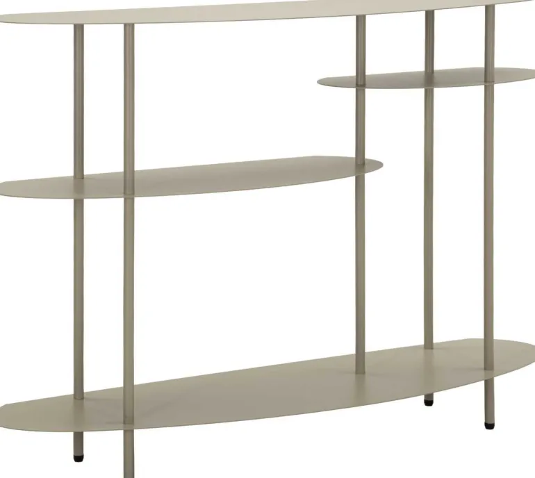 Console en métal Saturn 118 x 34 x 82 cm (Gris)