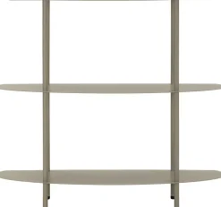 Console en métal Saturn 90 x 28 x 81 cm (Gris)