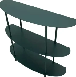 Console en métal Saturn 90 x 28 x 81 cm (Vert)