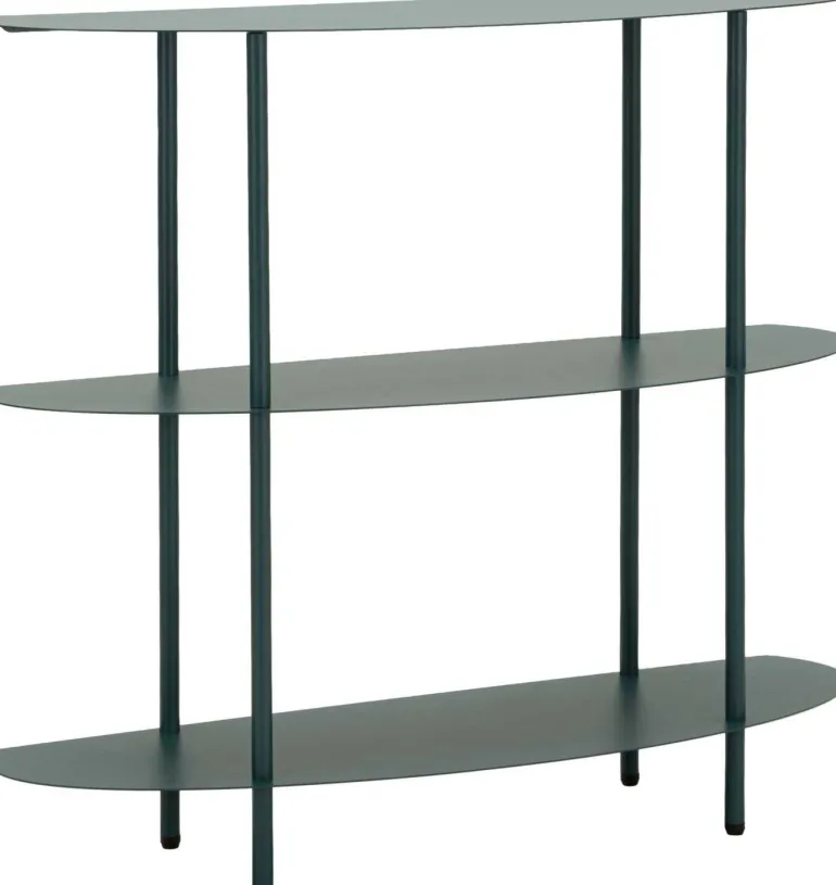 Console en métal Saturn 90 x 28 x 81 cm (Vert)