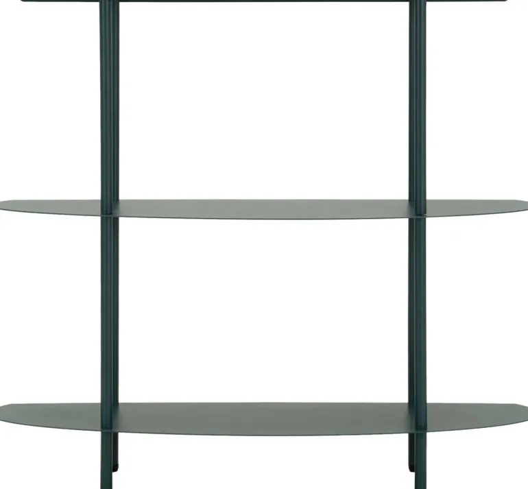 Console en métal Saturn 90 x 28 x 81 cm (Vert)