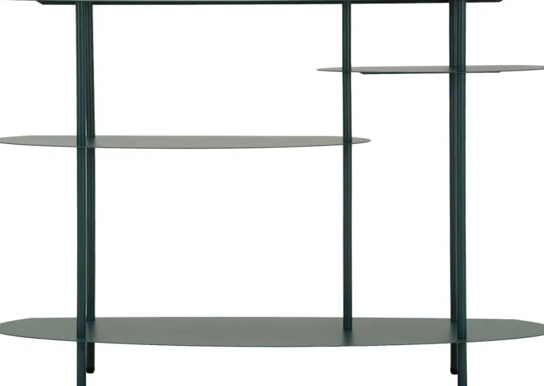Console en métal Saturn 118 x 34 x 82 cm (Vert)
