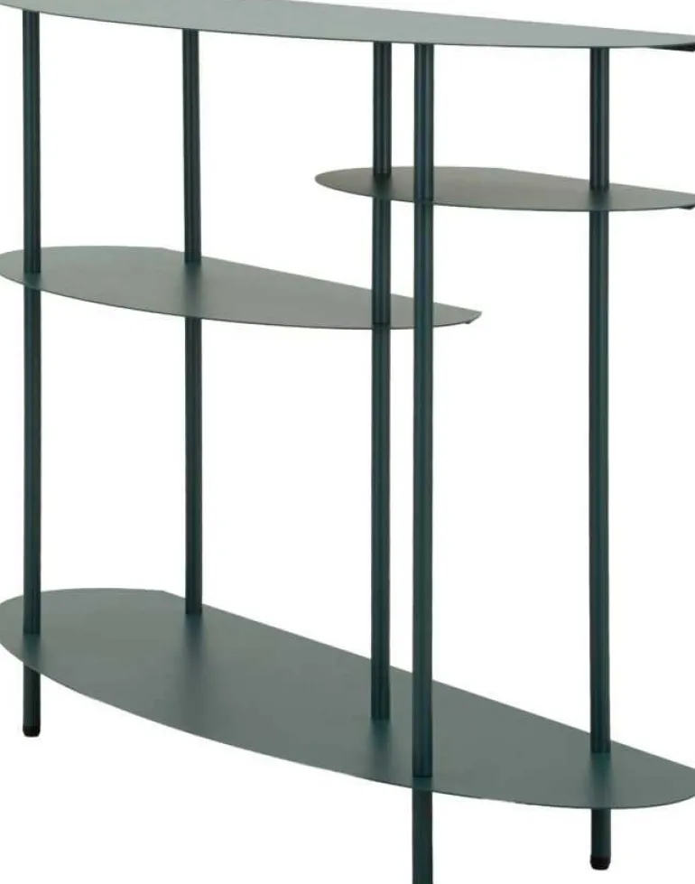 Console en métal Saturn 118 x 34 x 82 cm (Vert)