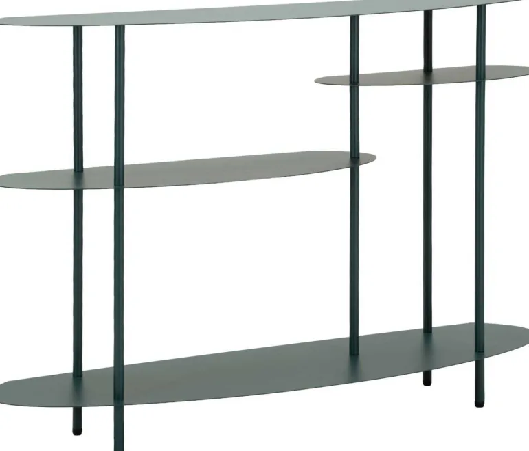 Console en métal Saturn 118 x 34 x 82 cm (Vert)