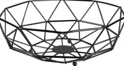 Corbeille filaire géométrique 26 cm (Noir)