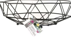 Corbeille filaire géométrique 26 cm (Noir)