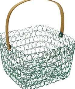 Corbeille à fruits carrée fil métallique 24 cm