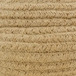 Corbeille ronde en jute naturelle avec 2 poignées