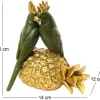 Couple de perroquet sur ananas décoratif