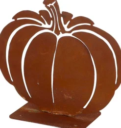 Courge décorative en métal rouillé (Citrouille)