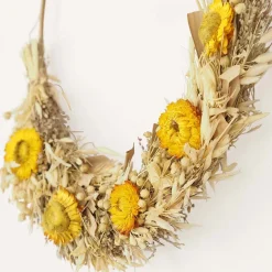 Couronne de fleurs séchées 35 cm