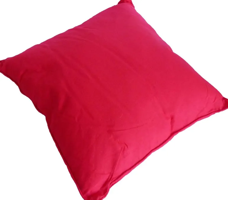 Coussin carré pour dossier de canapé 60 cm (Rouge)