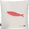 Coussin 100% coton 50 cm Poisson (Poisson rouge)