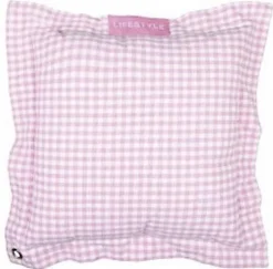 Coussin déco 45cm 100% coton St Tropez (Rose)