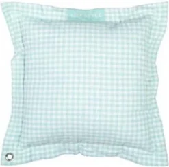 Coussin déco 45cm 100% coton St Tropez (Vert)
