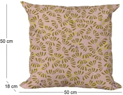 Coussin décoratif en tissu Délicatesse (50 x 50 cm)
