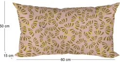 Coussin décoratif en tissu Délicatesse (60 x 50 cm)
