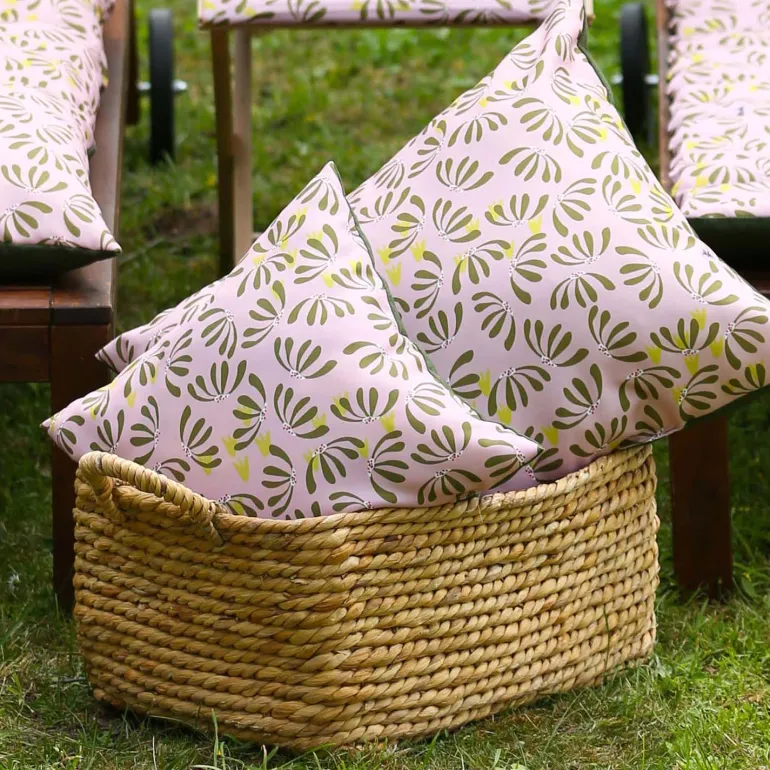 Coussin décoratif en tissu Délicatesse (60 x 50 cm)