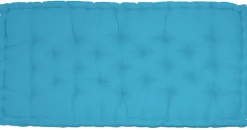 Coussin de palette en coton coloré 120 x 60 cm (Turquoise)