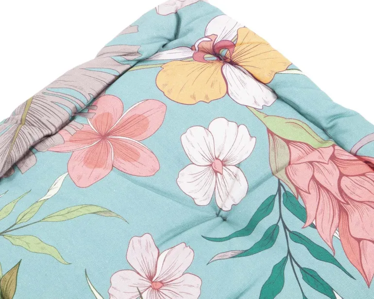 Coussin de palette en coton imprimé 120 x 80 cm (Angele)
