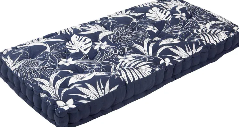 Coussin de palette en coton imprimé 120 x 60 cm (Imprimé Latina)