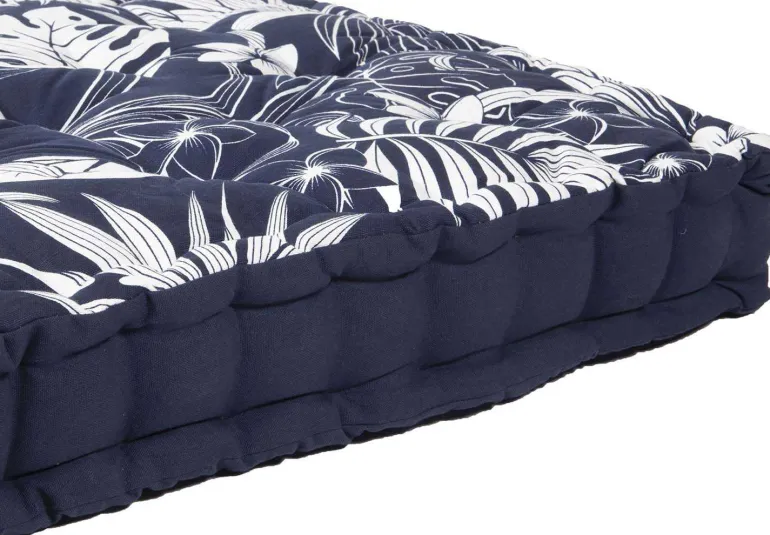Coussin de palette en coton imprimé 120 x 60 cm (Imprimé Latina)