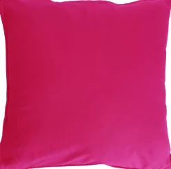 Coussin en coton coloré Salsa 45 cm (Fushia)