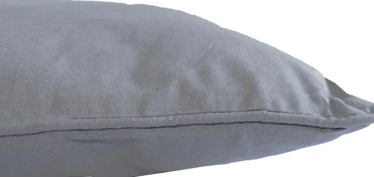 Coussin en coton coloré Salsa 60 cm (Gris Clair)