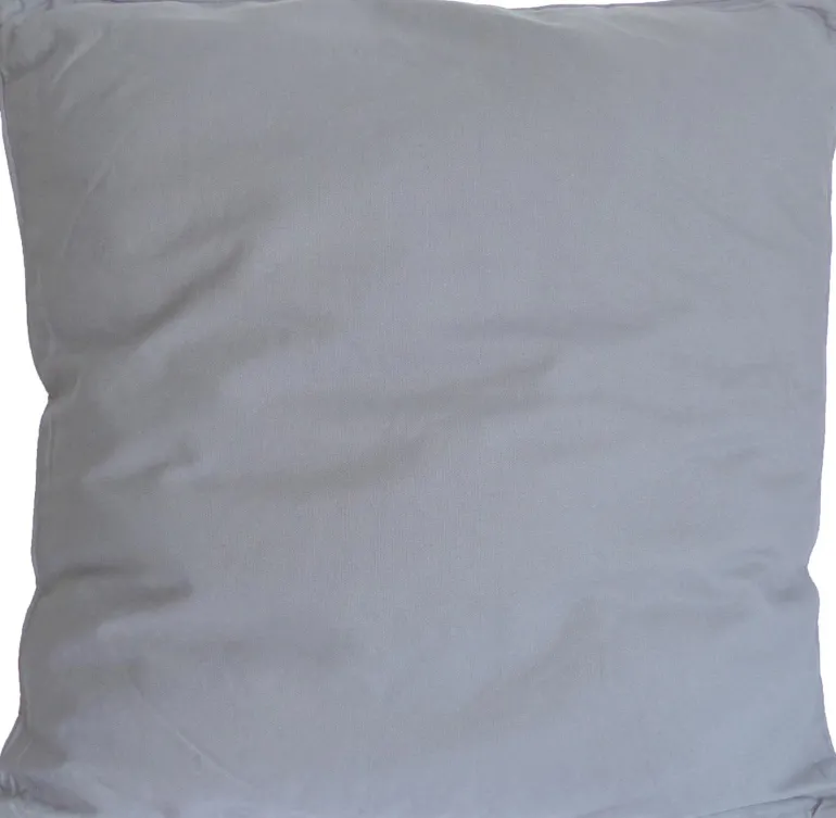 Coussin en coton coloré Salsa 60 cm (Gris Clair)