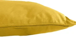 Coussin en coton coloré Salsa 60 cm (Jaune Moutarde)