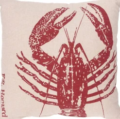 Coussin en coton Sea 45 x 45 cm (Homard rouge)