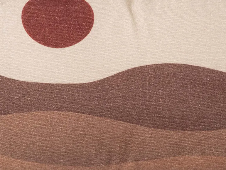 Coussin en coton 50 x 30 cm Sunset (Sable)