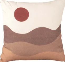Coussin en coton 45 x 45 cm Sunset (Sable)