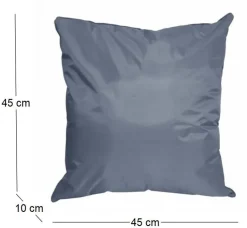 Coussin extérieur carré 45 cm Sun (Gris Anthracite)