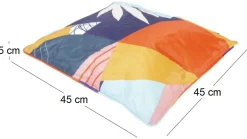 Coussin extérieur carré 45 cm Sun (Imprimé Papercut)