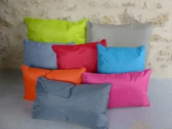 Coussin extérieur carré 45 cm Sun (Lot de 6) (Gris clair)
