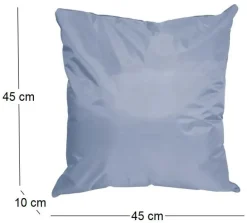 Coussin extérieur carré 45 cm Sun (Lot de 6) (Gris clair)
