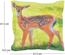 Coussin extérieur imperméable daim (41,5 x 41,5 x 10 cm)