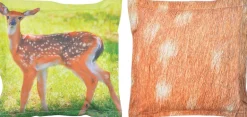Coussin extérieur imperméable daim (41,5 x 41,5 x 10 cm)