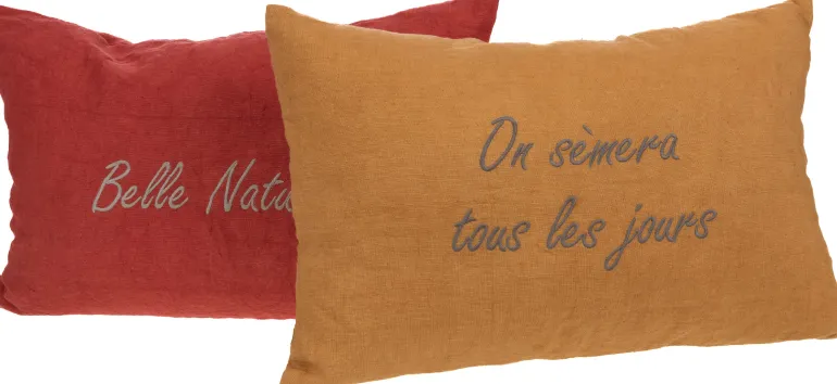Coussin à message Nature 40 x 60 cm (Terracotta)